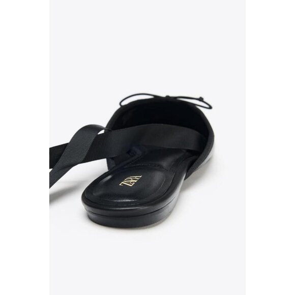 ZARA FLAT SLINGBACK BALLET FLATS - Picture 6 of 6